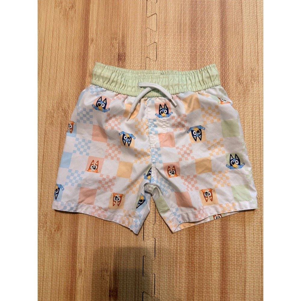 Bluey 3T Boys Lined Swimsuit / Swim Shorts / Swim Trunks Toddler